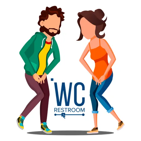 Cartello WC pubblico  Illustration