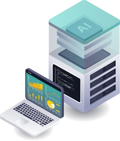 Aperçus de l'analyse de données dans la technologie des serveurs informatiques  Illustration