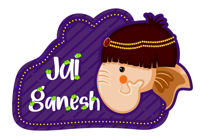 Insignia de Jai Ganesh  Ilustración