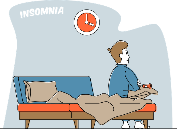 Insomnia Disorder Problem Illustration