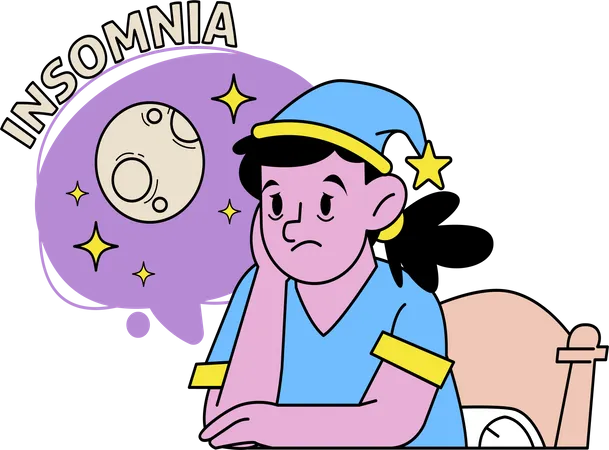 Insomnia Disorder Problem  Illustration