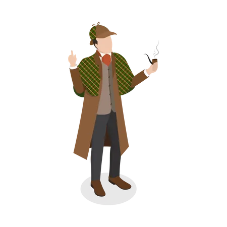 Inspector Holmes  Illustration