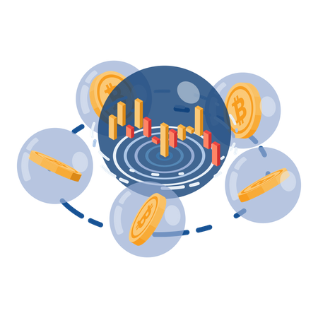 Bitcoin instable  Illustration