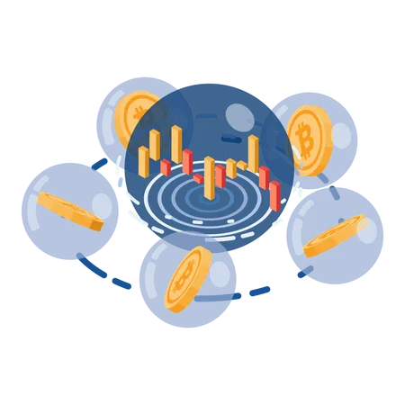 Bitcoin instable  Illustration