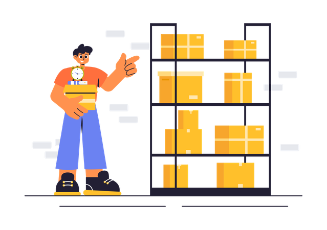 Centre de stockage en libre-service  Illustration