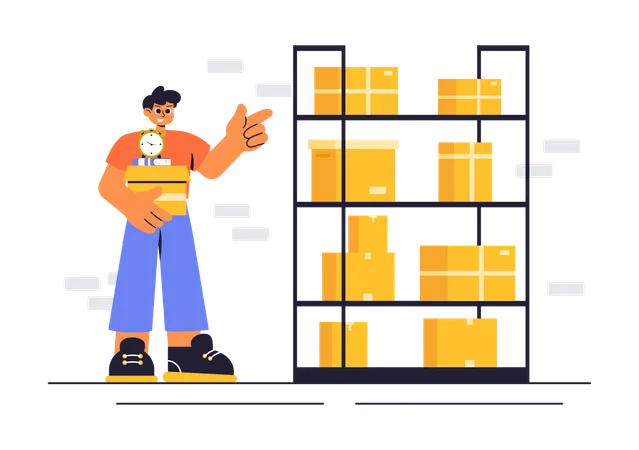 Centre de stockage en libre-service  Illustration