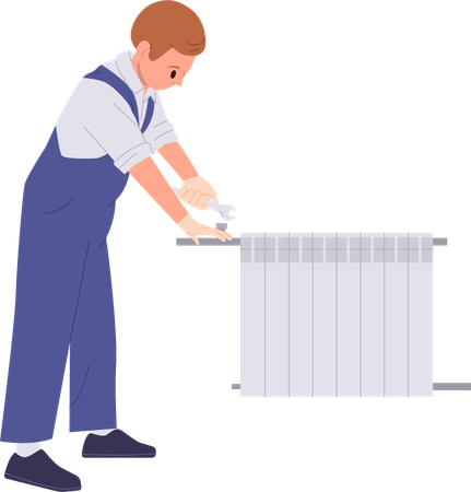 Installation par un plombier professionnel  Illustration