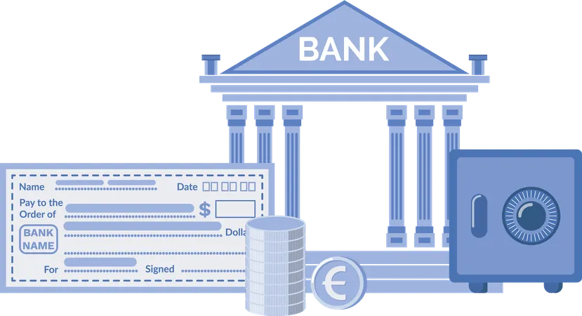 Institución bancaria  Ilustración