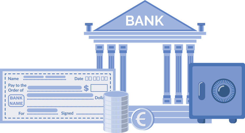 Établissement bancaire  Illustration