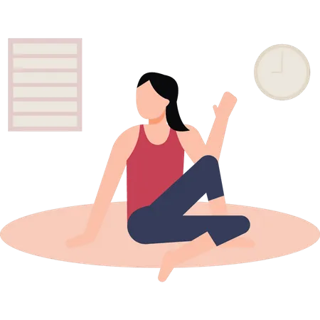 Professeur de yoga  Illustration