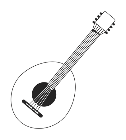 Instrumento musical Domra  Ilustração