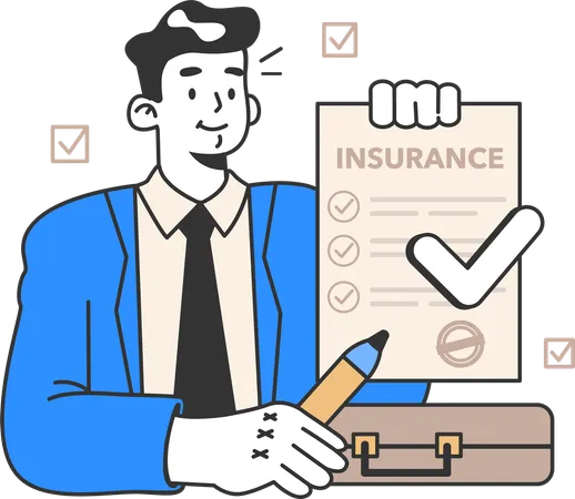 Insurance agent  Illustration