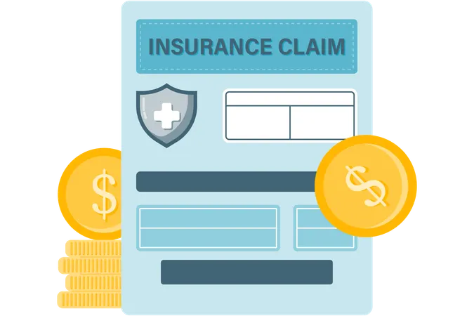 Insurance claim documents  Illustration