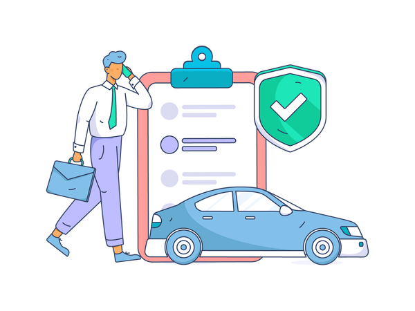 Insurance claim papers  Illustration