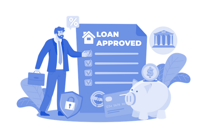 Insurance companies protect individuals and businesses from financial loss with policies  Illustration