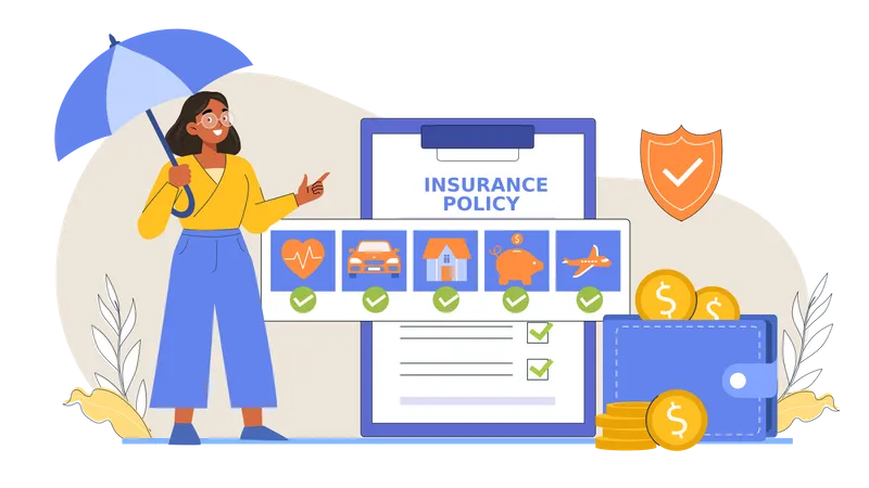 Insurance cover  Illustration