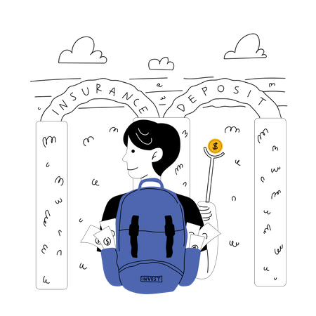 Insurance Deposit  Illustration