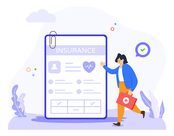 Insurance Paper  Illustration