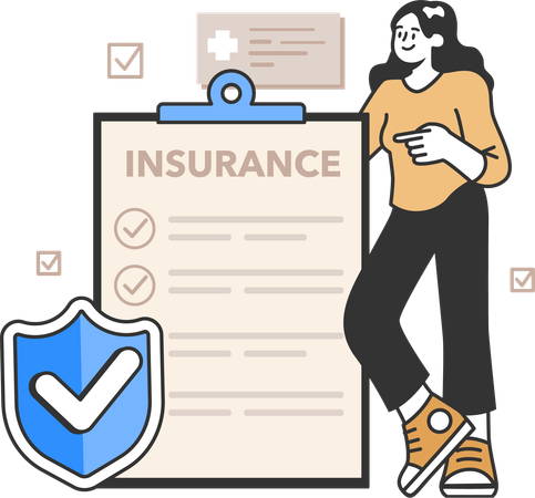 Insurance policy  イラスト