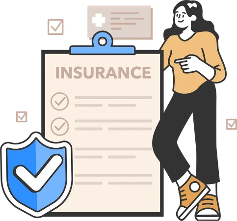 Insurance policy  イラスト