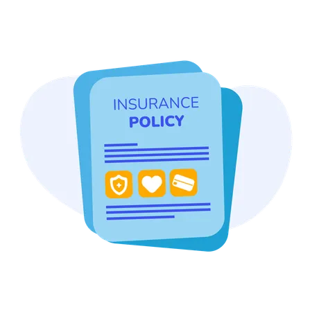 Insurance Policy Document  일러스트레이션