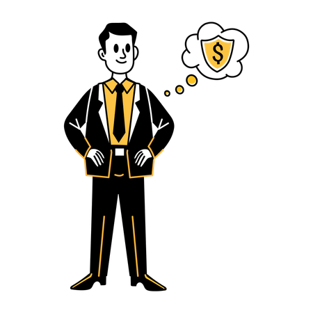 Insurance Representative telling about policy  Illustration
