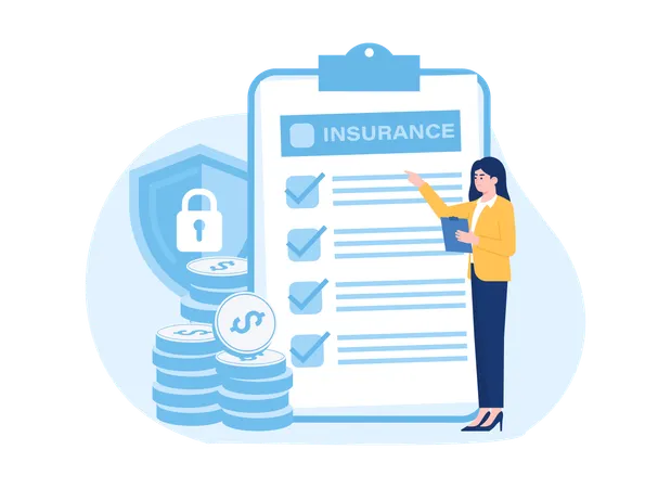 Insurance security  Illustration