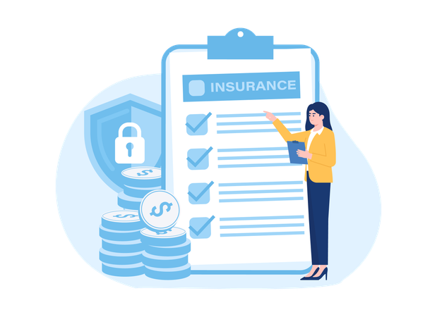 Insurance security  Illustration