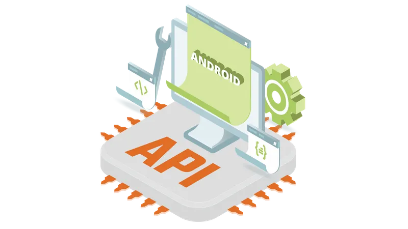 Integração da API do Android  Ilustração