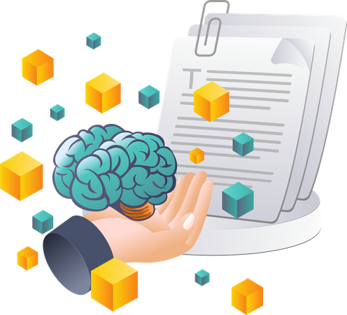 Integração de dados cerebrais em sistemas de IA  Ilustração