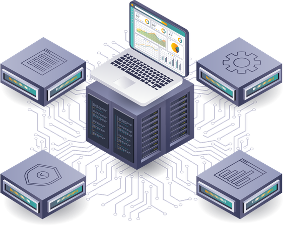 Integrated Server Data Management and Analysis  Illustration