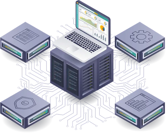 Integrated Server Data Management and Analysis  Illustration