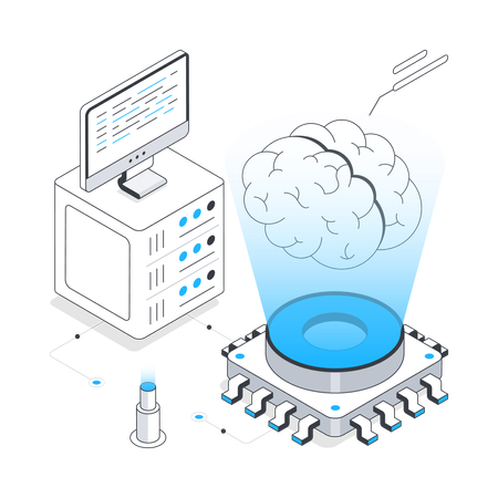 Inteligência artificial  Ilustração