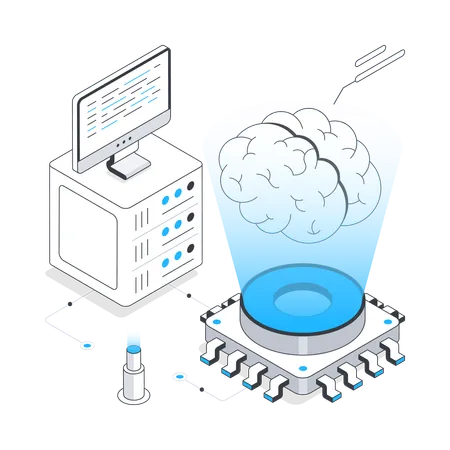 Inteligência artificial  Ilustração