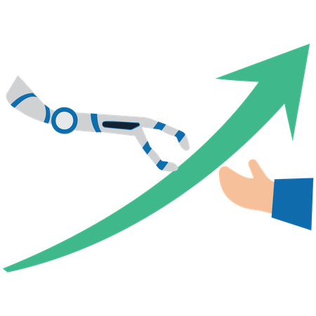 Inteligência Artificial Ajuda a Aumentar a Produtividade  Ilustração