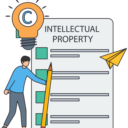 Intellectual property and financial Statement  Illustration