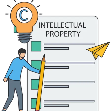 Intellectual property and financial Statement  Illustration