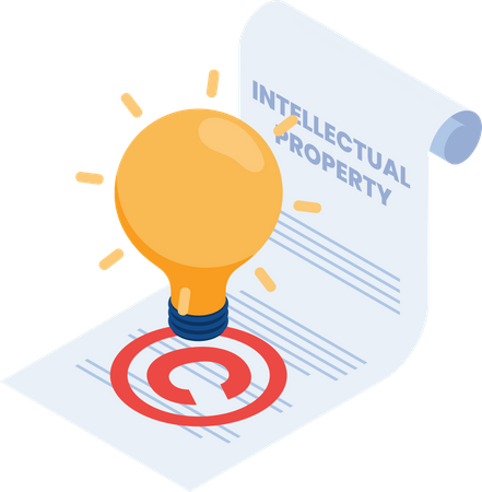 Intellectual Property Document  Illustration