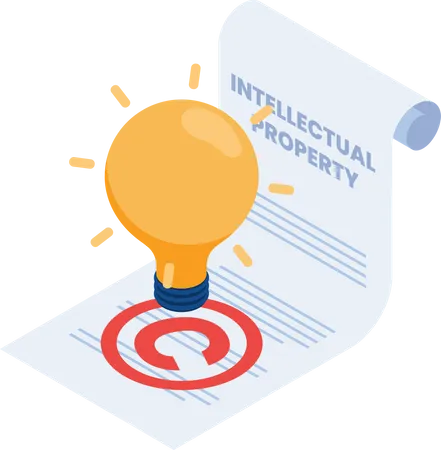 Intellectual Property Document  Illustration