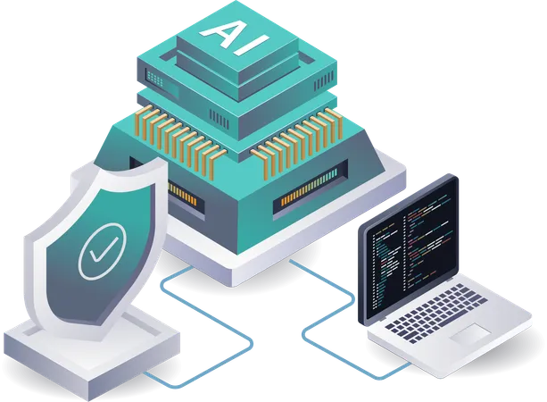 Intelligence artificielle dans la programmation de la sécurité des bases de données  Illustration