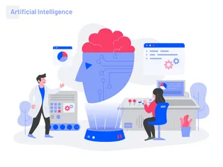 Illustration de l'intelligence artificielle Pack d'Illustrations