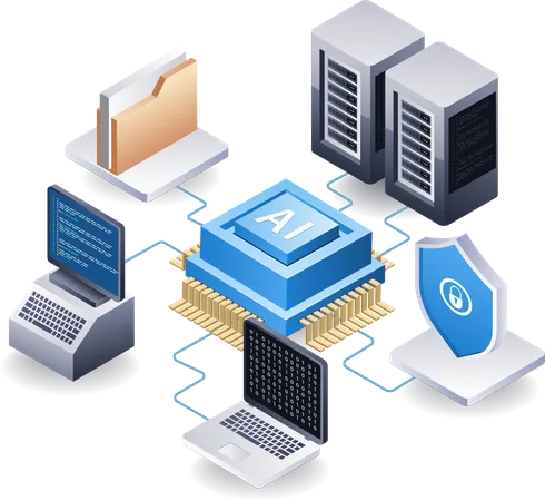 Sécurité des serveurs d'intelligence artificielle  Illustration