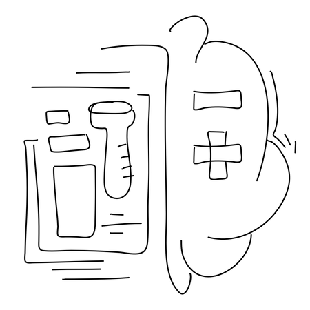 Intelligence Spectrum of Brain Waves  Illustration