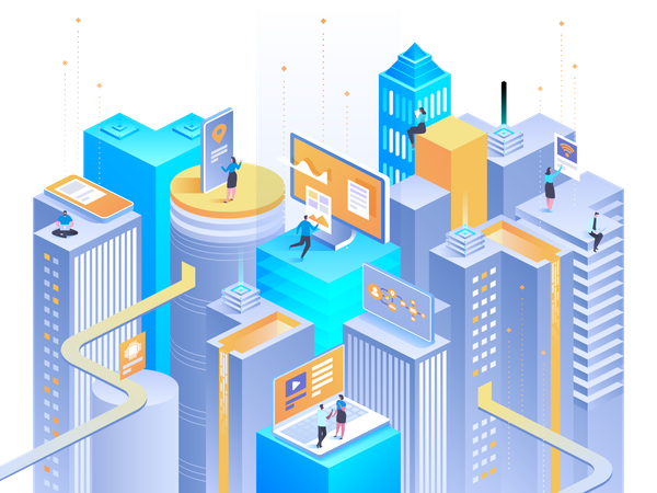 Intelligent building  Illustration