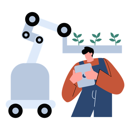 Entwicklung intelligenterer Agritech-Lösungen  Illustration