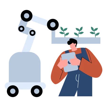 Entwicklung intelligenterer Agritech-Lösungen  Illustration