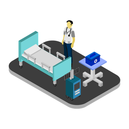 Intensivstation  Illustration