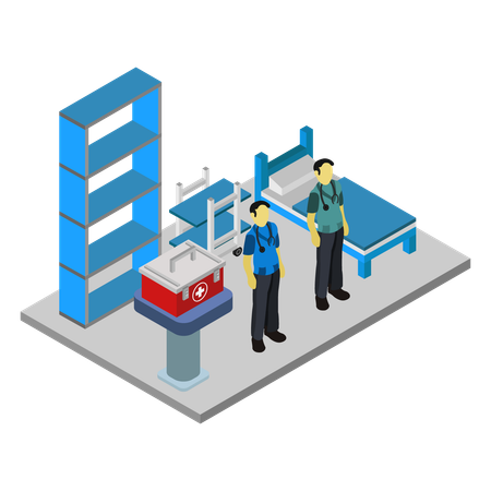 Intensivstation Illustration
