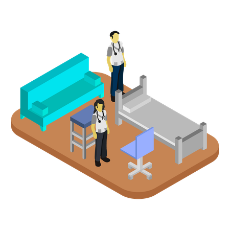 Intensivstation  Illustration