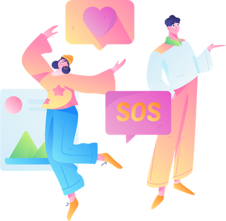 Interação baseada na web  Ilustração